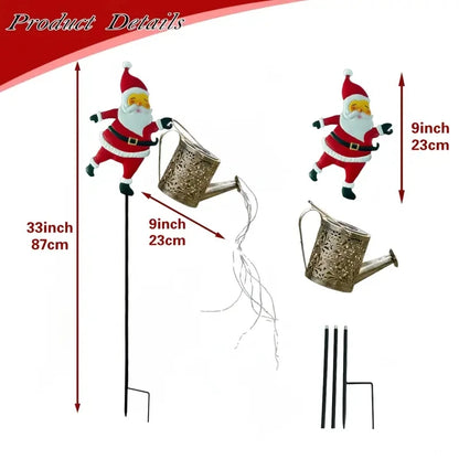 Christmas Santa Claus Solar Kettle Lights
